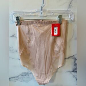 Spanx High-Waisted Thong Shapewear - Soft Sand, Size M, NWT